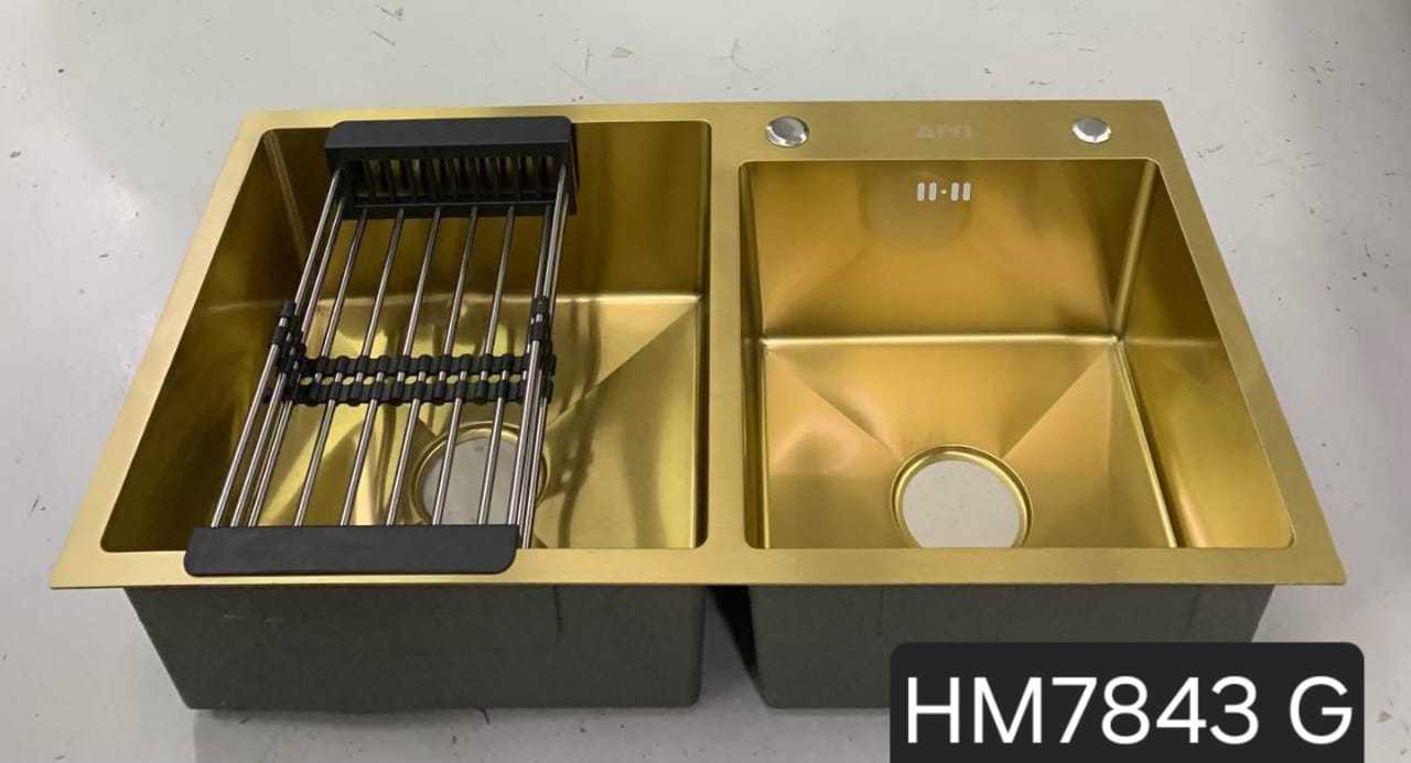 Évier de cuisine double bac  GOLD